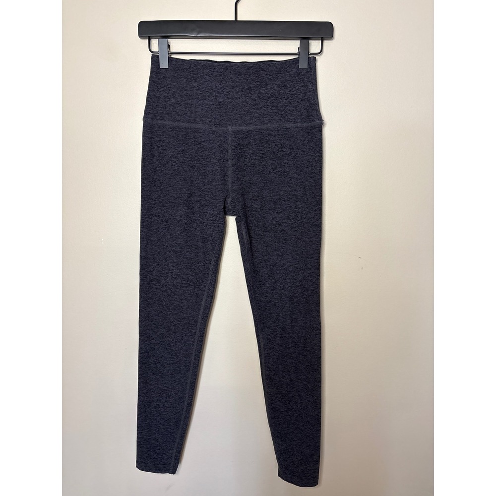 Beyond Yoga Spacedye High Waist Capri Leggings Black-Charcoal Heather M 25in